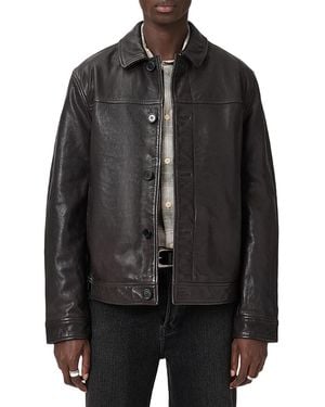 AllSaints Nates Leather Jacket - Black