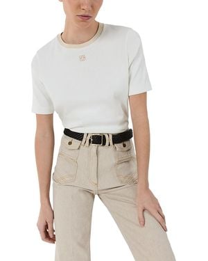 Gerard Darel Mavie Crewneck T Shirt - White