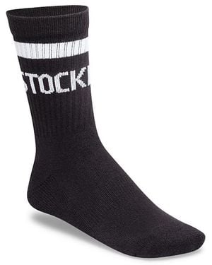 Birkenstock Stripe Crew Socks - Black
