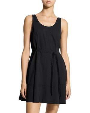 Theory Belted Mini Dress - Black