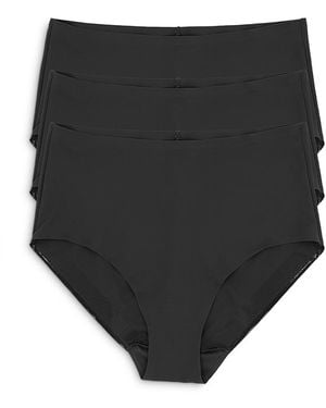Tc Fine Intimates Micro Briefs, Set Of 3 - Black