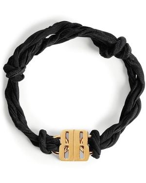 Balenciaga Nano Ribbon Bb Bracelet - Black