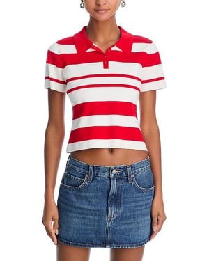 French Connection Maxime Knit Stripe Top - Red