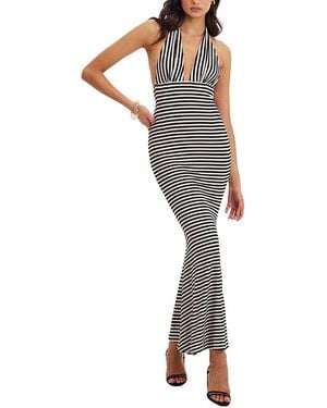 Miss Circle Hannah Lyocell Jersey Striped Mermaid Maxi Dress - Multicolor