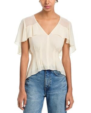 PAIGE Willa Silk Blouse - Blue