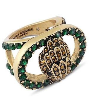 Kurt Geiger Signature Chelsea Eagle Cocktail Ring - White
