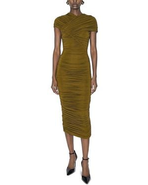Ronny Kobo Janel Ruched Dress - Green