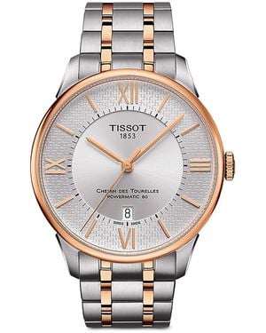 Tissot Chemin Des Tourelles Watch, 42Mm - Metallic