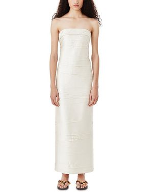 Tresser Strapless Dress - White