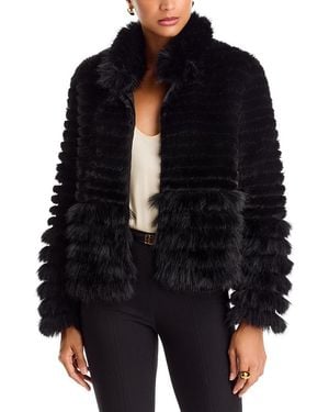 Love Token Joyce Reversible Faux Fur Jacket - Black