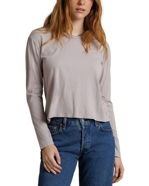 PERFECTWHITETEE Axel Cotton Crewneck Tee - Gray