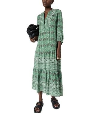Gerard Darel Riham Tiered Dress - Green