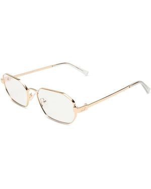 Le Specs Mythic Octagonal Light Glasses, 57Mm - Natural
