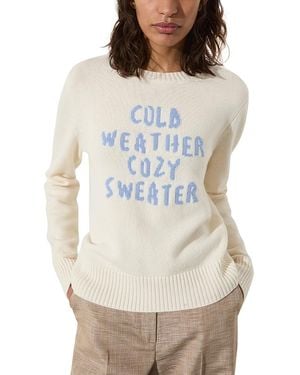 MAX&Co. Wool Cashmere Cold Weather Cozy Sweater - Natural