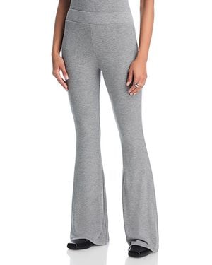 ATM Ribbed Flare Pants - Gray
