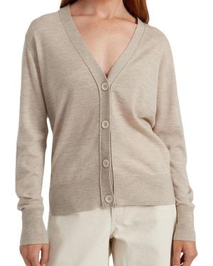 Chinti & Parker Pure Merino Cardigan - Gray