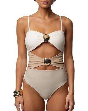 JLUXLABEL Aura Embellished Bodysuit - Brown