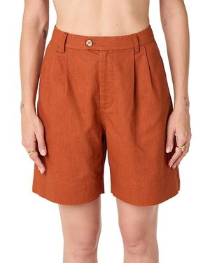 Astr Koda High Rise Shorts - Orange