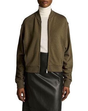 Vince Ponte Knit Bomber Jacket - Black