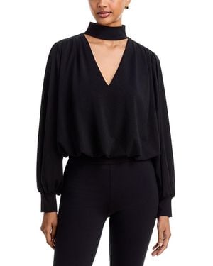 Line & Dot Arabella Choker Top - Black