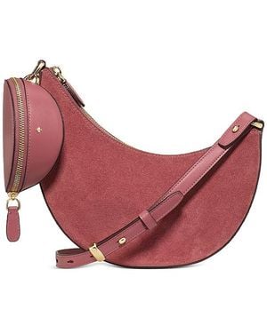 Kate Spade Duo Suede Crossbody - Pink