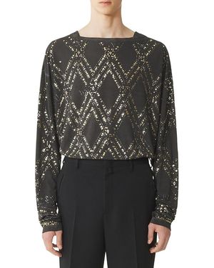 Lanvin Sequin And Bead Top - Black