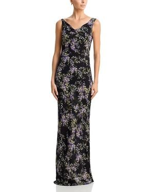 Norma Kamali Deep Drape Neck Gown - Black