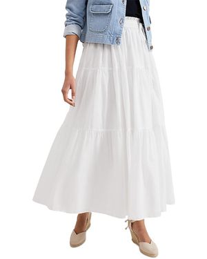 Phase Eight Alva Cotton Skirt - White