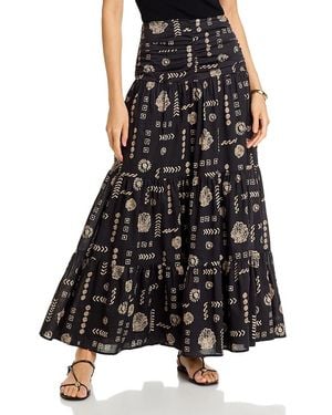 Rails Agatha Tiered Maxi Skirt - Black