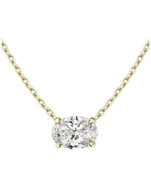 Vrai Solitaire Necklace - Metallic