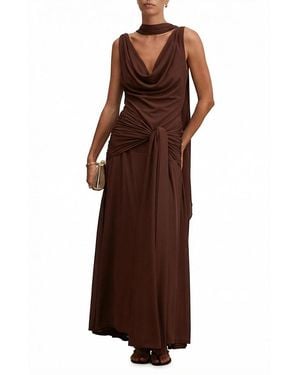 EVER NEW Vivianne Scarf Tie Maxi Dress - Brown