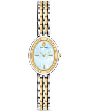 Tory Burch Oval Watch, 22Mm X 28Mm - Metallic