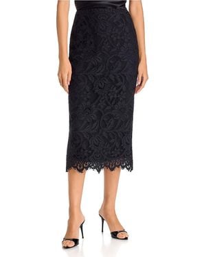 Kobi Halperin Simone Lace Midi Skirt - Black