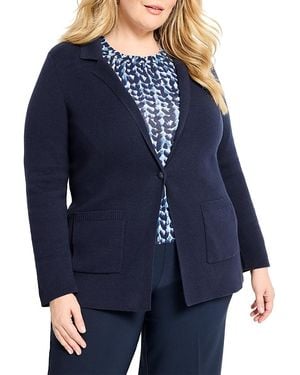 NIC+ZOE Elegant Knit Blazer - Blue