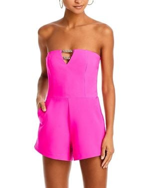 Generation Love Liz Crepe Romper - Pink