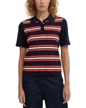 Barbour Launton Striped Polo Shirt - Red