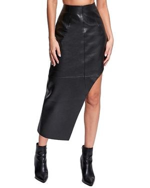 AS by DF Fallon Recycled Leather Skirt - Black