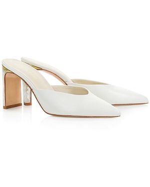 freya rose Jolie Pearl Heel Sandal - White