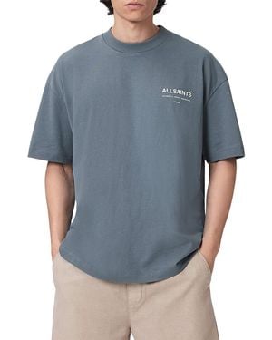 AllSaints Backstage Short Sleeve Crewneck Tee - Blue