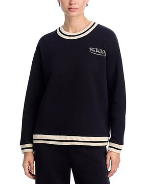 Vintage Havana Comfort Fleece Crewneck Sweatshirt - Blue