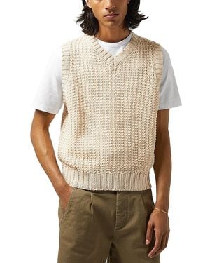 Corridor NYC Mercerized Sweater Vest - Natural