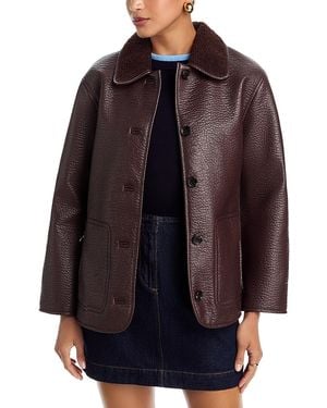 Rails Luis Faux Leather Jacket - Purple