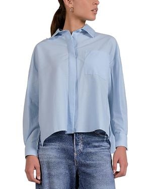 Elan Collared Top - Blue