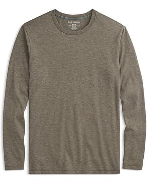 Mack Weldon Long Sleeve Pima Crewneck Tee - Gray