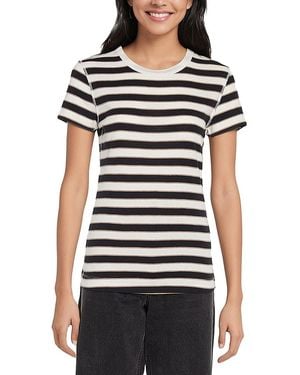 Three Dots Cotton Short Sleeve Crewneck Tee - Black