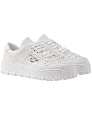 Prada Leather Sneakers - White
