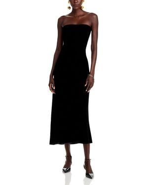 Veronica Beard Strapless Flora Dress - Black