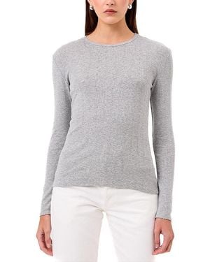 Goldie Lewinter Blaire Pointelle Top - Gray