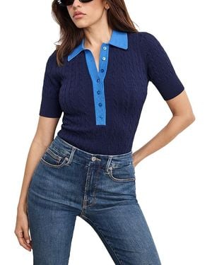 GOOD AMERICAN Cable Knit Bodysuit - Blue