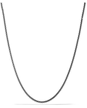 David Yurman Small Box Chain Necklace 2.7Mm - Black